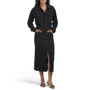 PISTOLA Black Amira Midi Dress